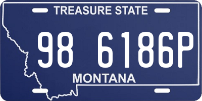 MT license plate 986186P