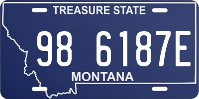 MT license plate 986187E