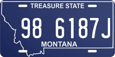 MT license plate 986187J