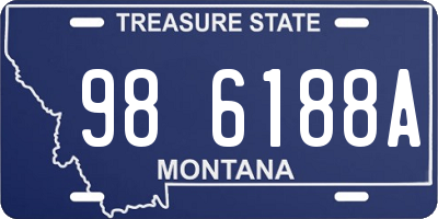 MT license plate 986188A