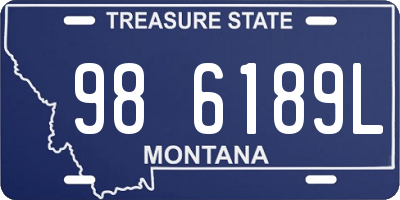 MT license plate 986189L