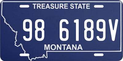 MT license plate 986189V