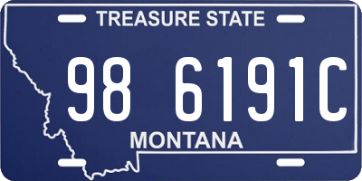 MT license plate 986191C