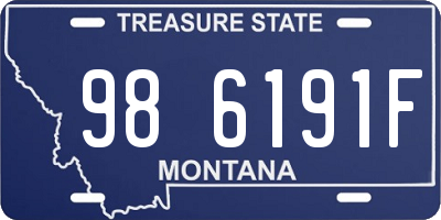 MT license plate 986191F