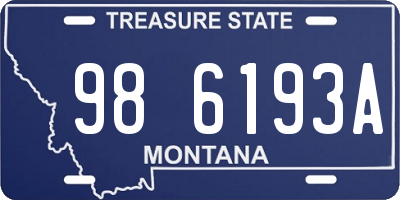 MT license plate 986193A