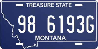 MT license plate 986193G