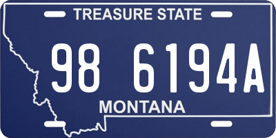 MT license plate 986194A