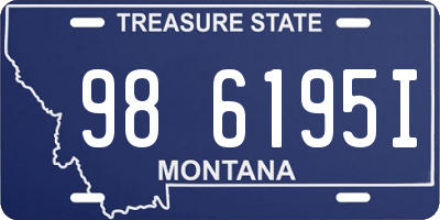 MT license plate 986195I