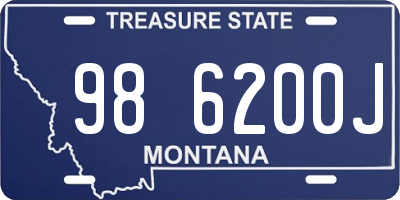 MT license plate 986200J