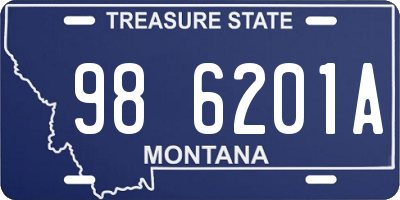 MT license plate 986201A