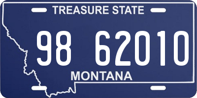 MT license plate 986201O