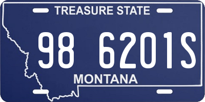 MT license plate 986201S