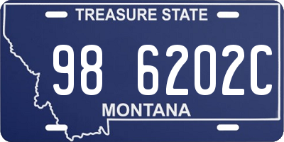 MT license plate 986202C