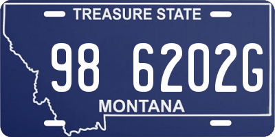 MT license plate 986202G