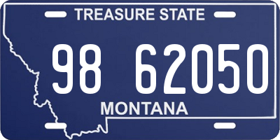 MT license plate 986205O
