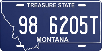 MT license plate 986205T