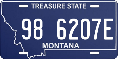MT license plate 986207E