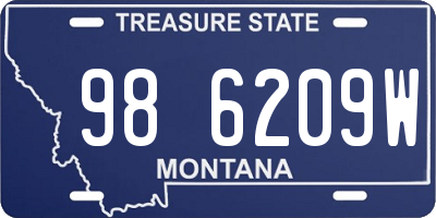 MT license plate 986209W