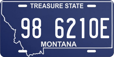 MT license plate 986210E