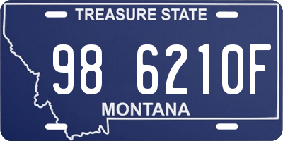 MT license plate 986210F