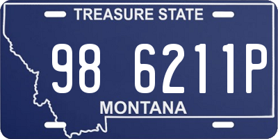 MT license plate 986211P