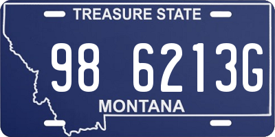 MT license plate 986213G
