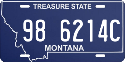 MT license plate 986214C
