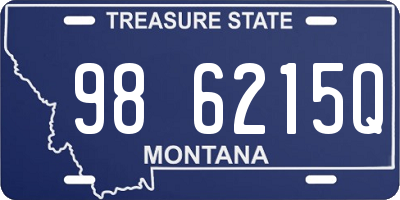 MT license plate 986215Q