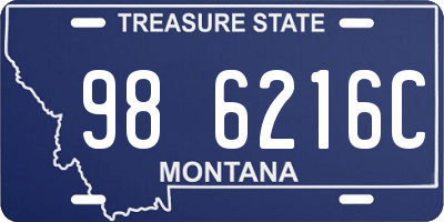 MT license plate 986216C