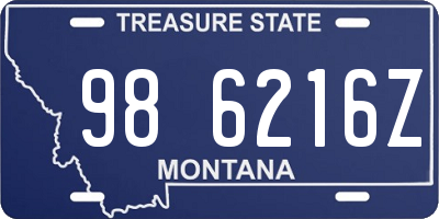 MT license plate 986216Z