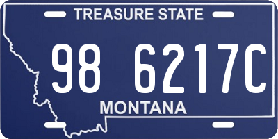 MT license plate 986217C