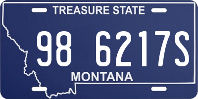 MT license plate 986217S