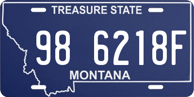 MT license plate 986218F
