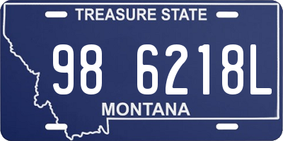 MT license plate 986218L