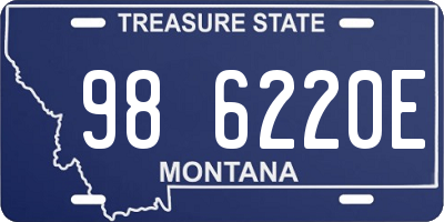 MT license plate 986220E