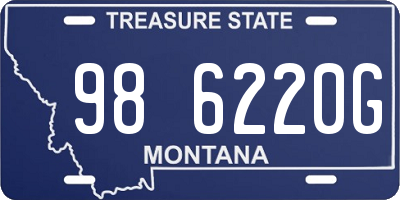 MT license plate 986220G