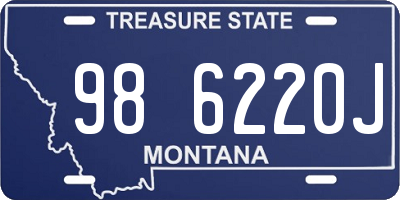 MT license plate 986220J