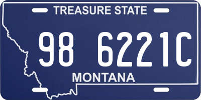 MT license plate 986221C