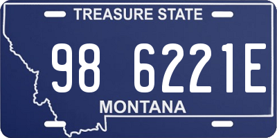 MT license plate 986221E