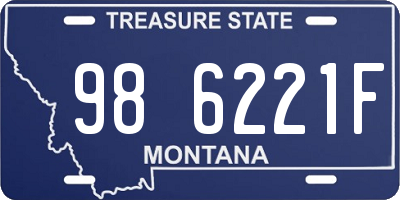 MT license plate 986221F