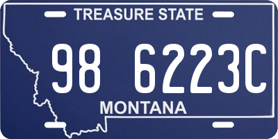 MT license plate 986223C