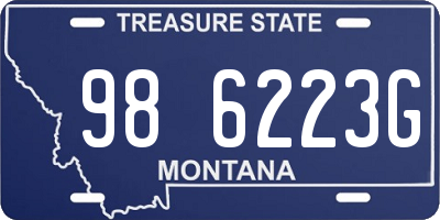 MT license plate 986223G