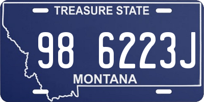 MT license plate 986223J
