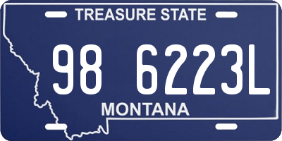 MT license plate 986223L