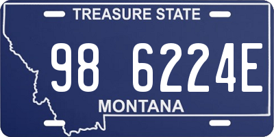 MT license plate 986224E