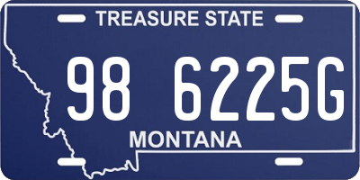 MT license plate 986225G