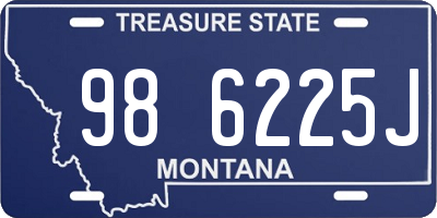 MT license plate 986225J