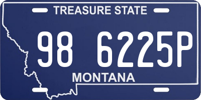MT license plate 986225P