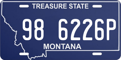 MT license plate 986226P