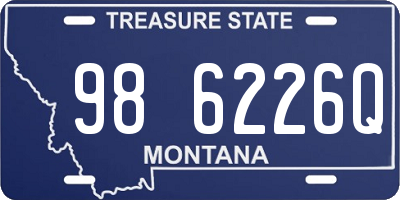MT license plate 986226Q